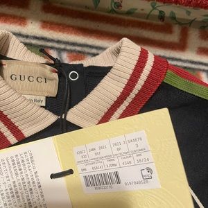 Never worn Baby GG jacquard sleep suit